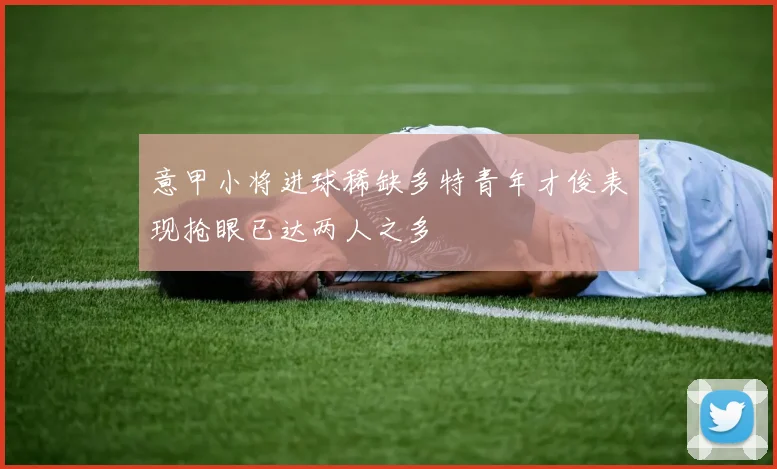 意甲小将进球稀缺多特青年才俊表现抢眼已达两人之多