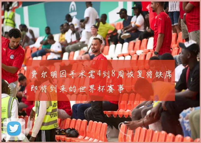 费尔明因手术需4到8周恢复将缺席即将到来的世界杯赛事